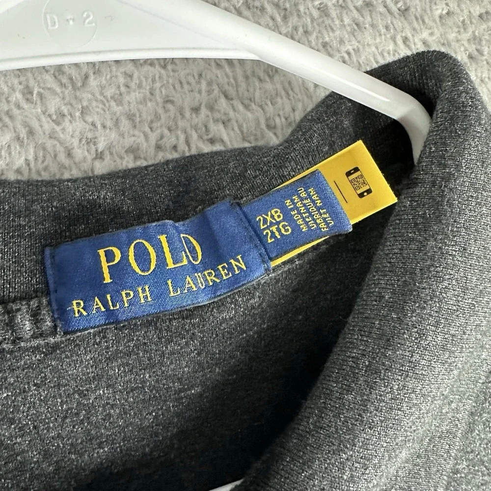 Polo Ralph Lauren Shirt Mens 2XB Dark Gray Short‎ Sleeve Polo